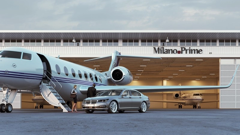 Linate, inaugurato Hangar X: nuovo spazio all’avanguardia per i voli privati