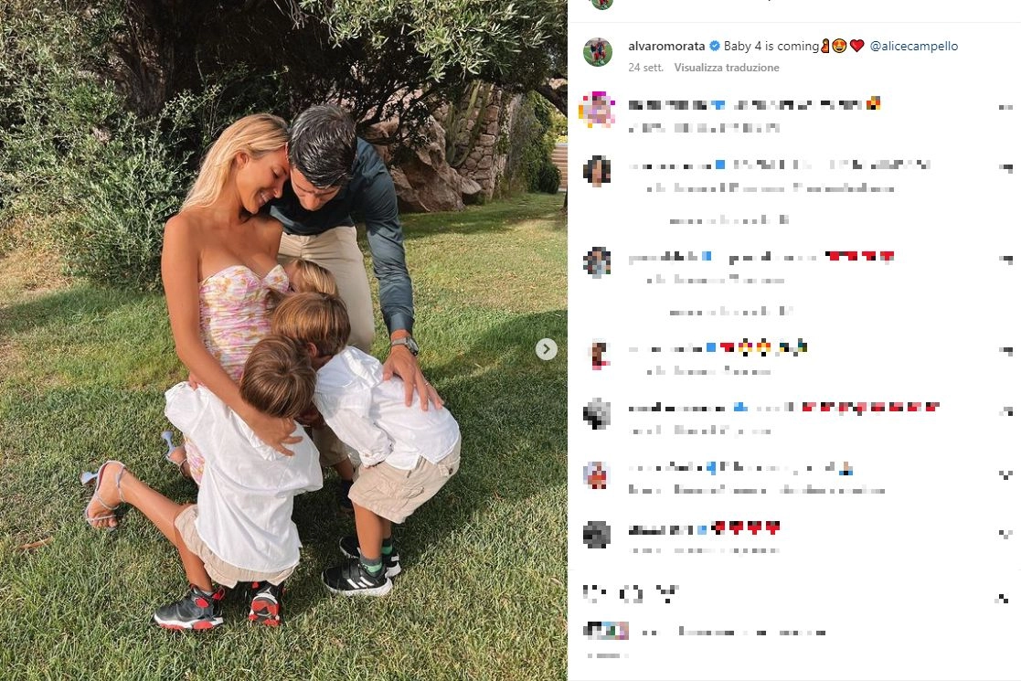 Alice Campello con la sua famiglia (Foto Instagram)