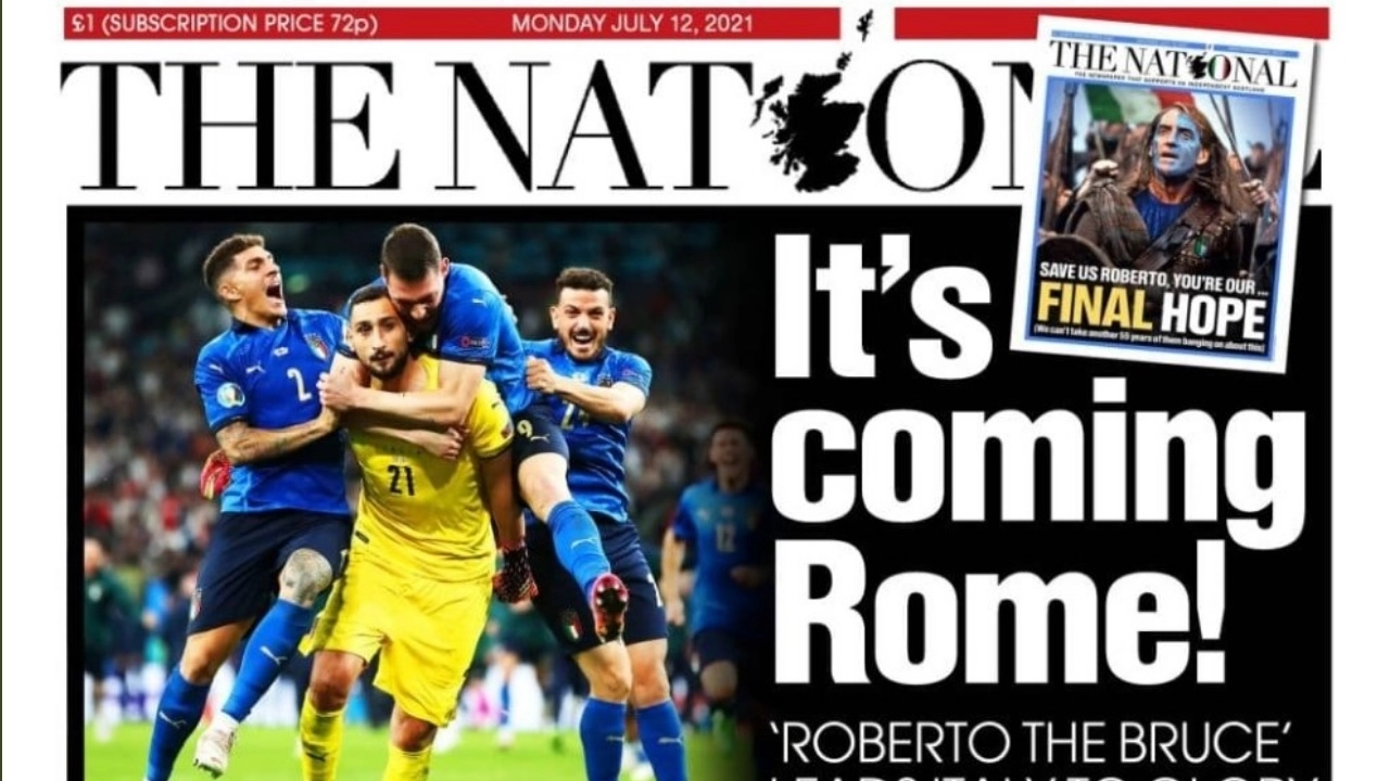 La stampa scozzese celebra in particolare la sconfitta degli inglesi