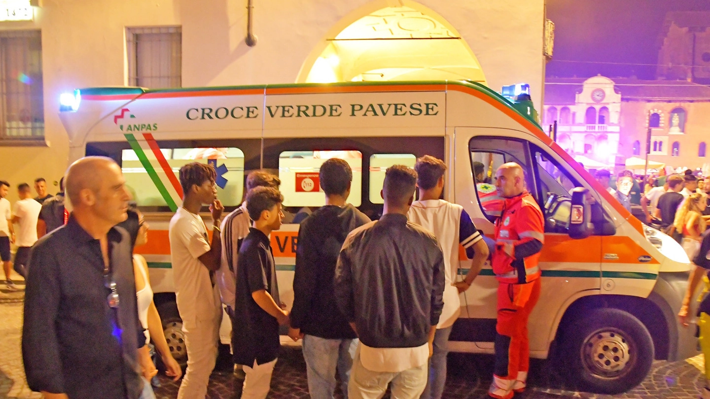 Ambulanza alla Notte bianca di Pavia