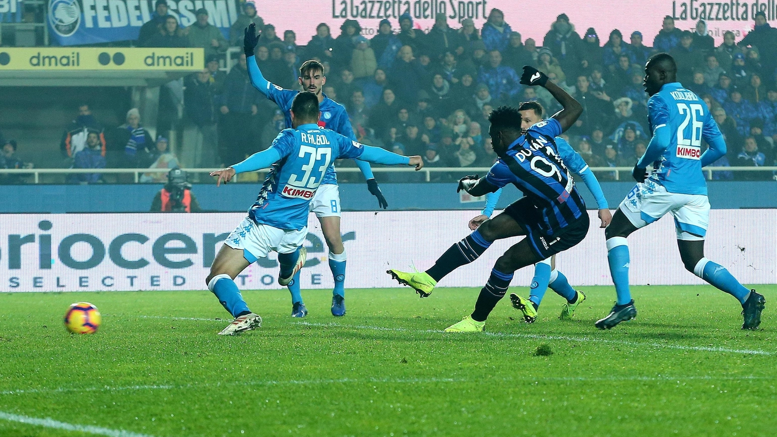 Atalanta Vs Napoli, il gol di Zapata