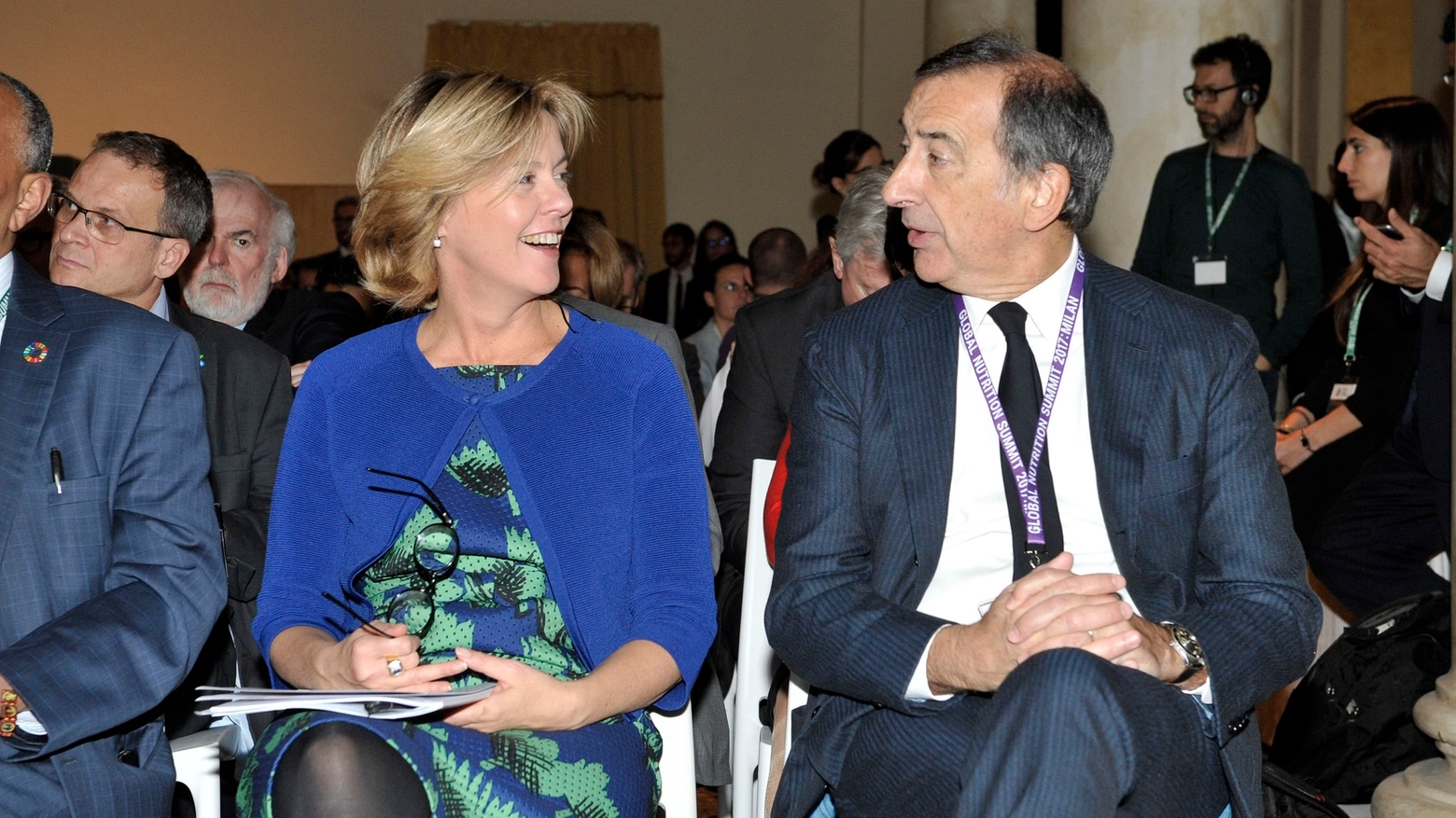 Il sindaco Sala e il ministro della Salute Beatrice Lorenzin (NewPress)