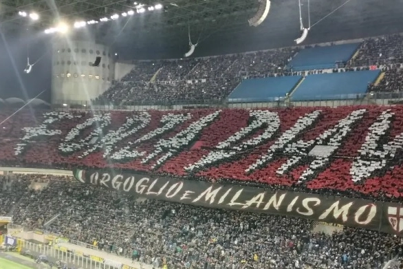 La curva milanista