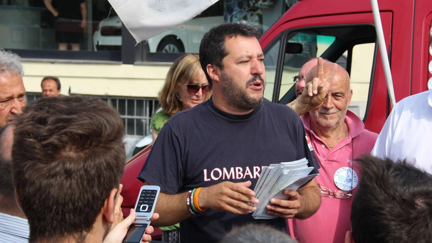 Al mercato ha fatto tappa anche Matteo Salvini
