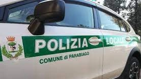 Un'auto della polizia locale di Parabiago