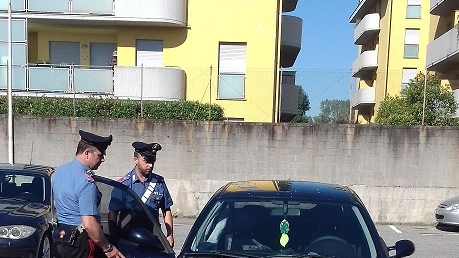 La Bmw sequestrata dai carabinieri