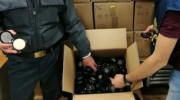 Il materiale sequestrato