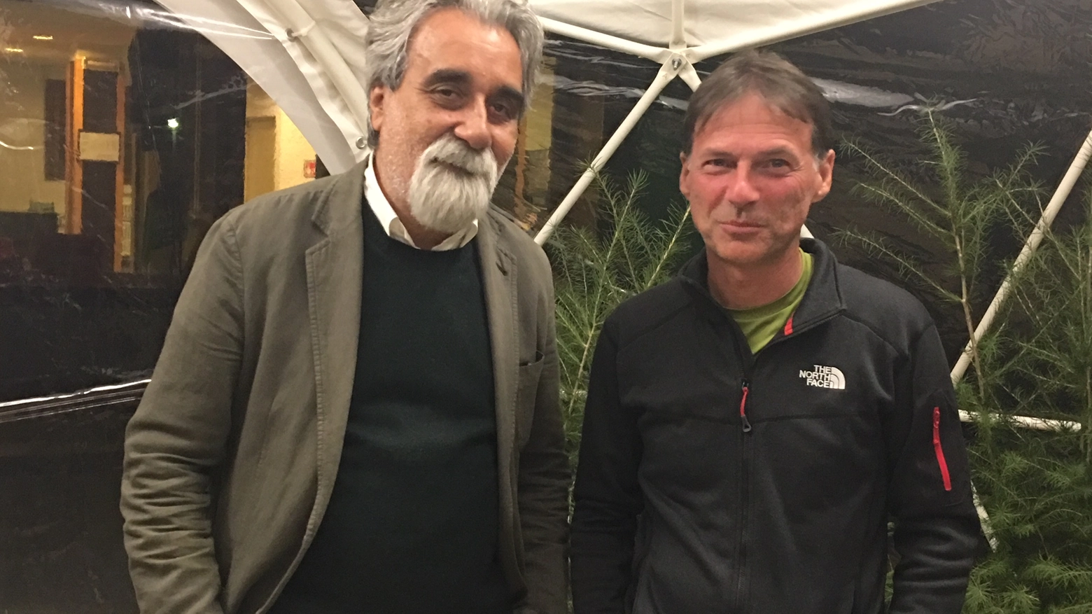 Beppe Vessicchio con Severino Doppi, presidente dell'Accademia Tesla