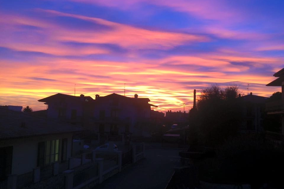 Tramonto in Lombardia