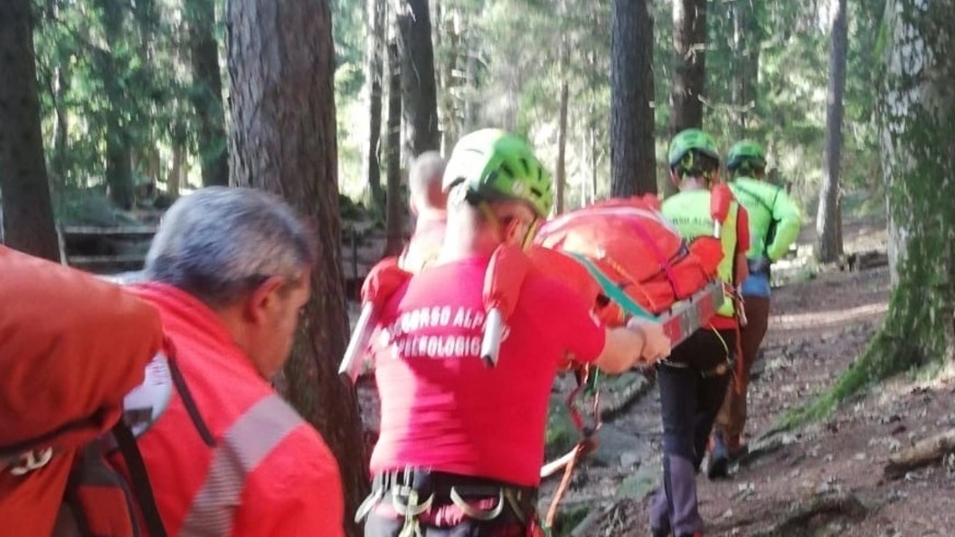 Il soccorso alpino in azione