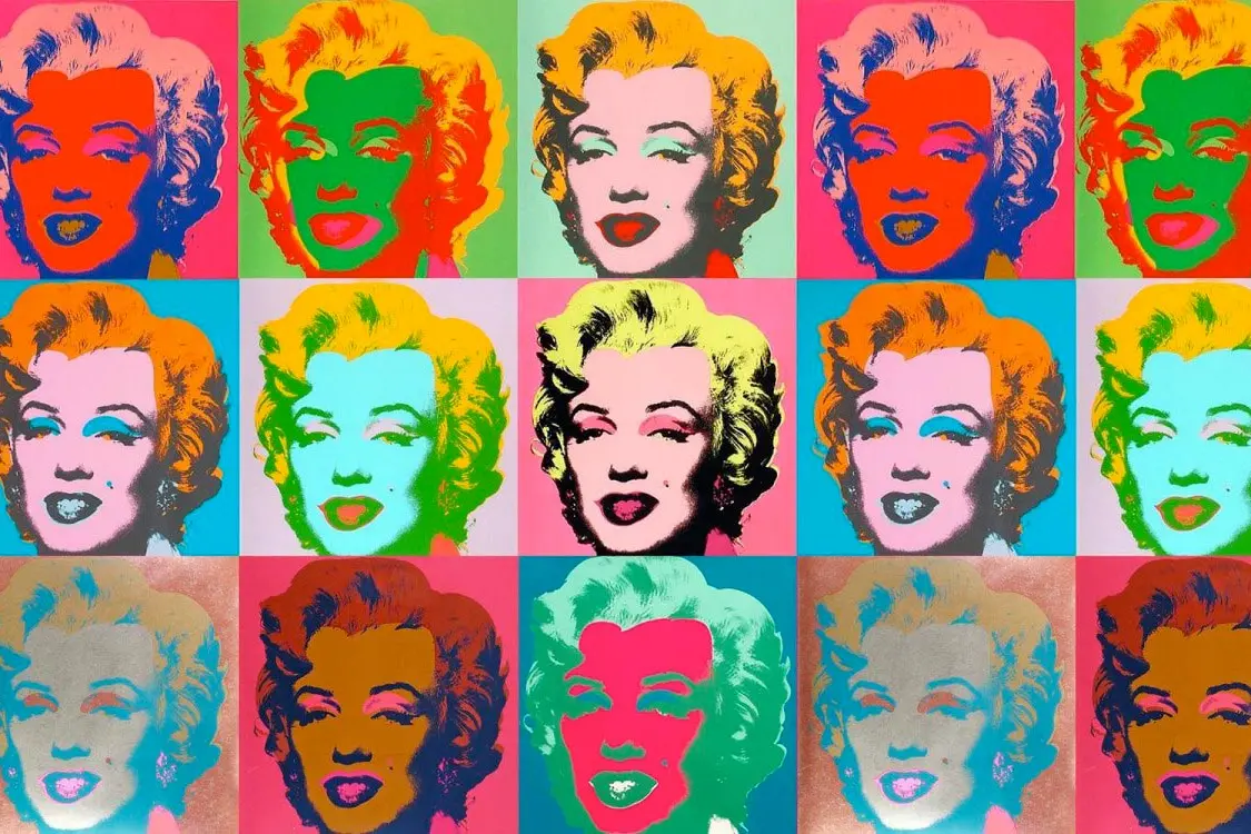 Serigrafia a colori 'Marilyn' di Andy Warhol 