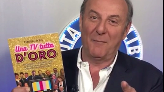 Gerry Scotti presenta il lbro "Una tv tutta d'oro", in edicola con "Il Giorno"