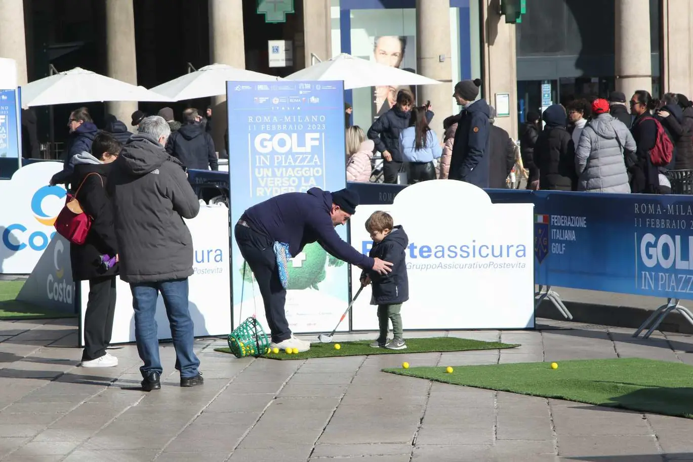 Golf in piazza Duomo