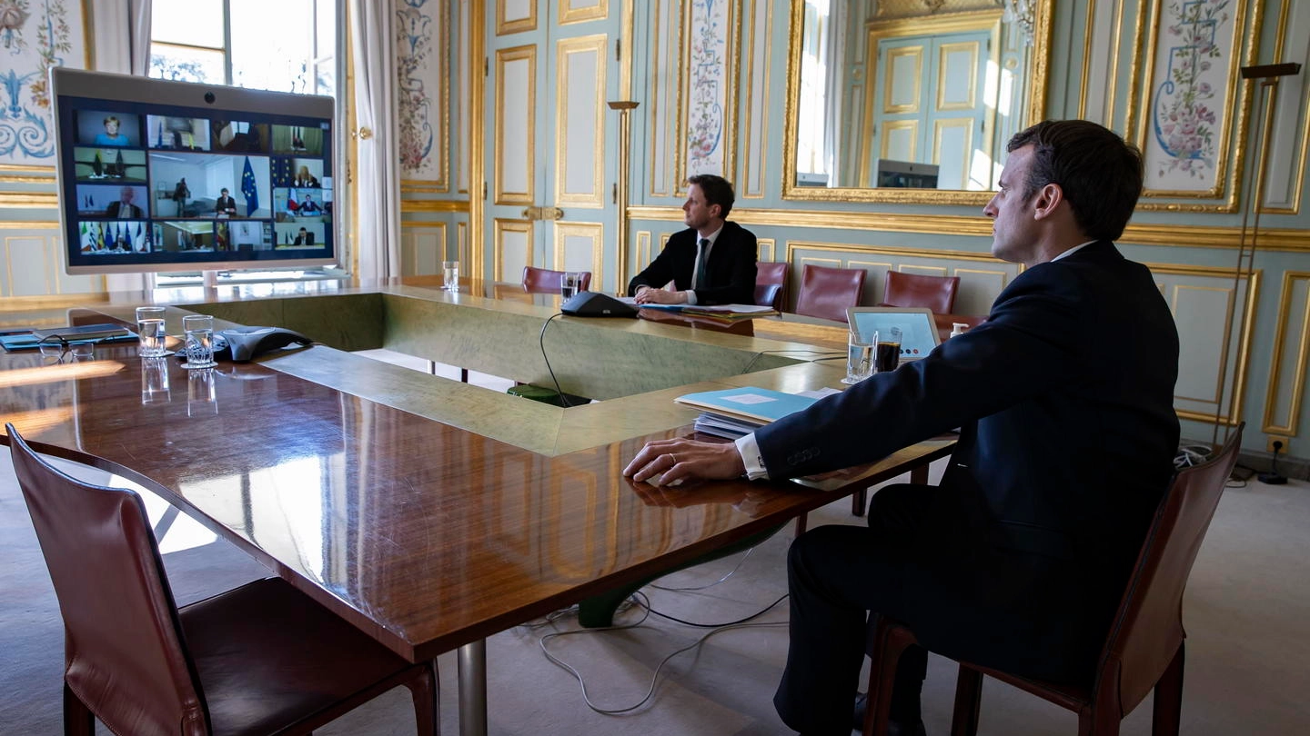 Il presidente francese Emmanuel Macron (foto Ansa)