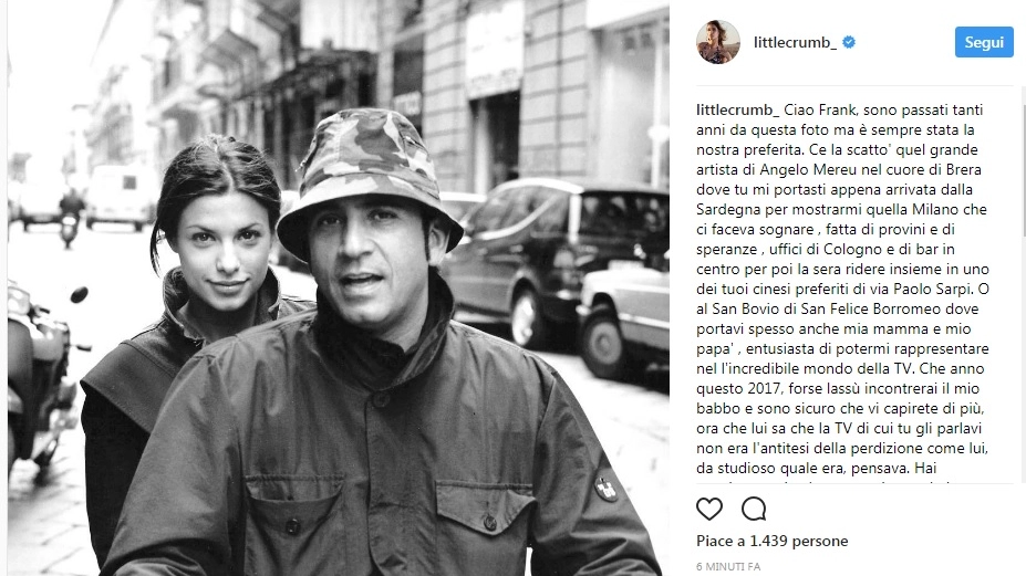 La foto di Elisabetta Canalis insieme a Franco Tuzio (Instagram)