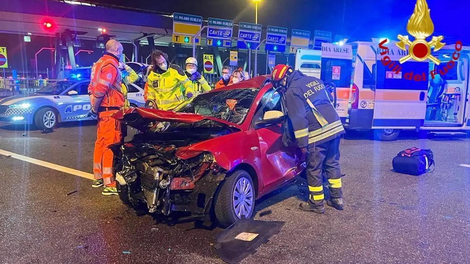 L'auto in cui sono morte le vittime, Laura Amato e Claudia Turconi L'auto in cui sono morte le vittime, Laura Amato e Claudia Turconi