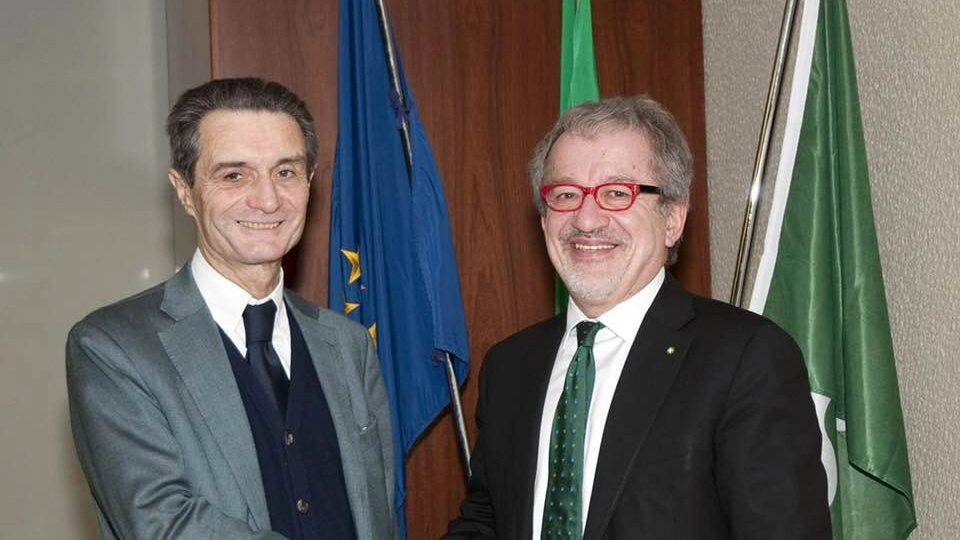 Attilio Fontana con Roberto Maroni