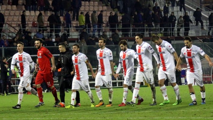 La squadra grigiorossa ha salutato un 2017 davvero esaltante con una vittoria sul Cesena