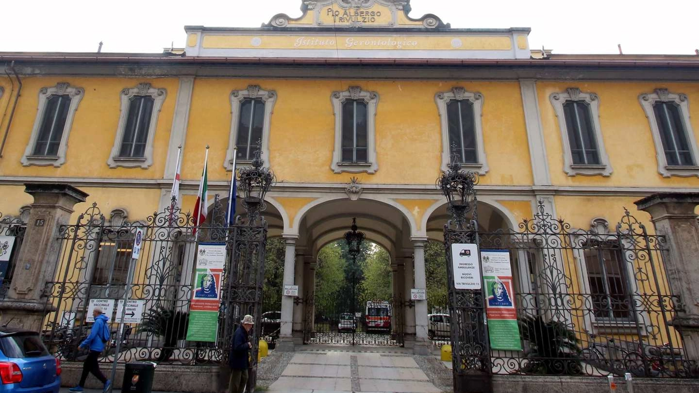 L’ingresso del Pio Albergo Trivulzio