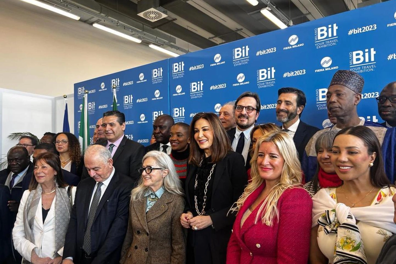 La ministra Daniele Santanchè all'inaugurazione della Bit