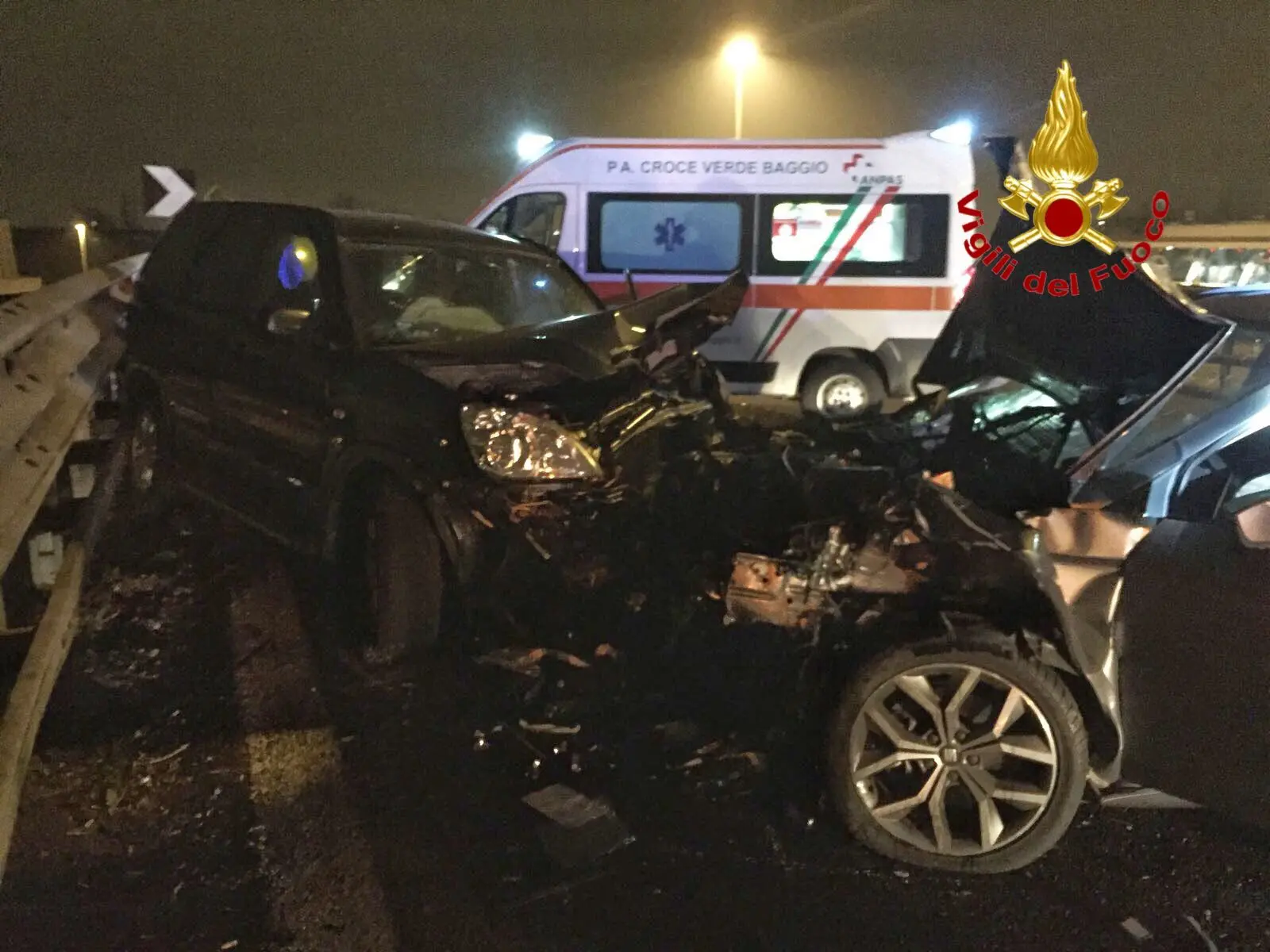 Incidente in tangenziale Ovest: tre feriti, uno in gravi condizioni