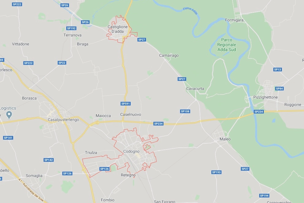 Sulla mappa Codogno e Castiglione