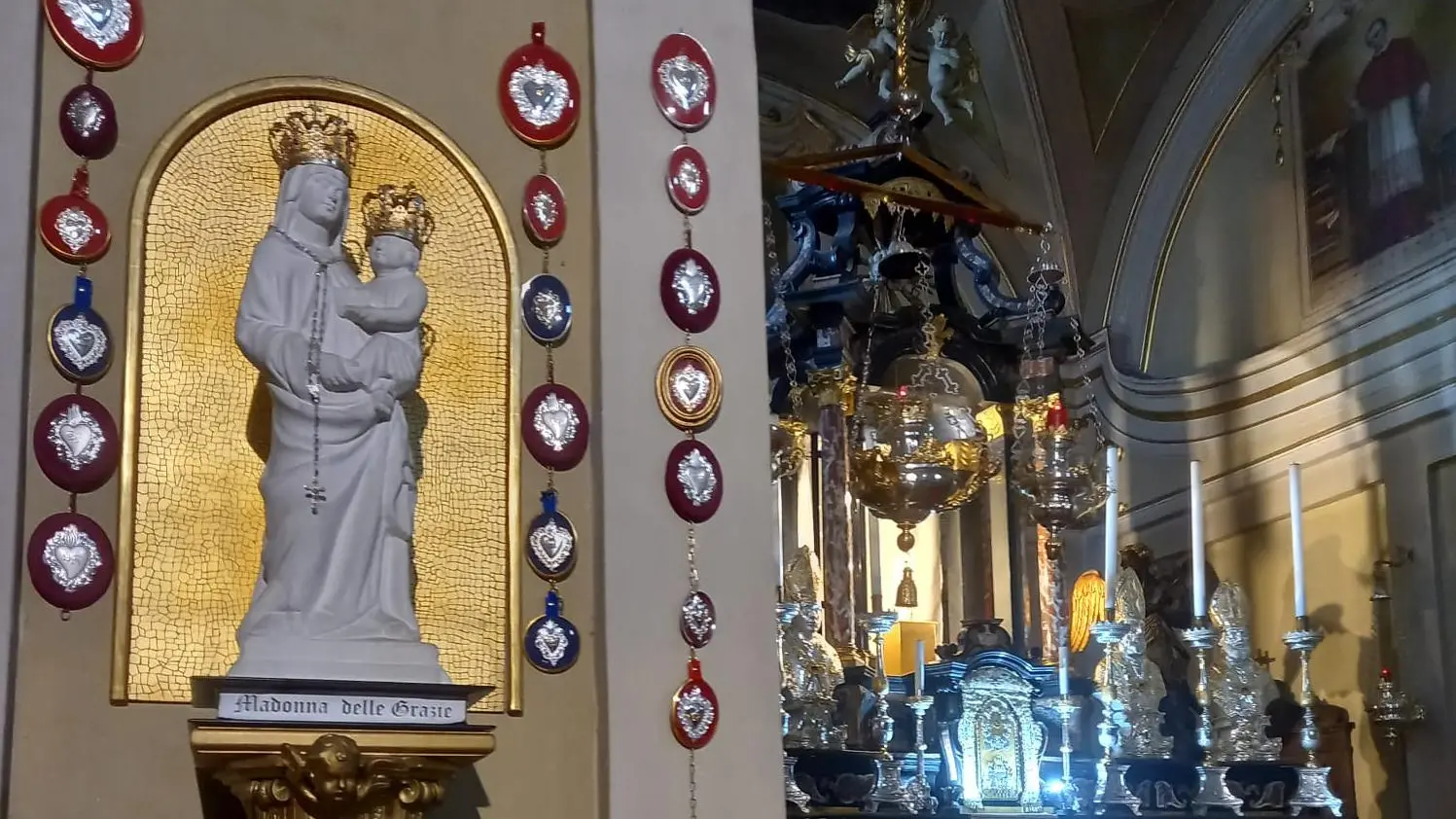 La statua dei prodigi La Madonna delle Grazie sul tracciato di 400 anni fa La statua dei prodigi La Madonna delle Grazie sul tracciato di 400 anni fa