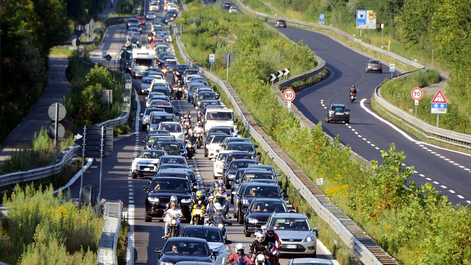 Traffico sulla statale 36 (Archivio)
