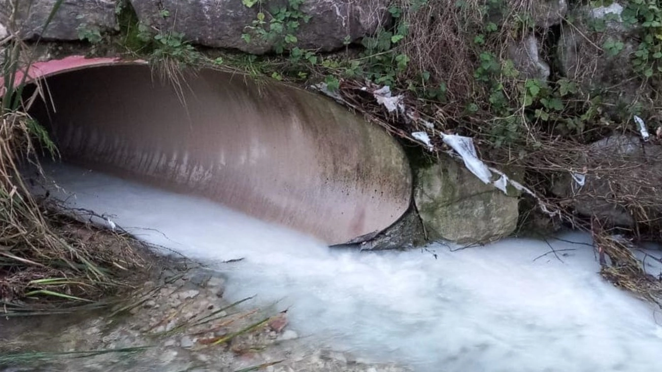La scia bianca segnalata nel lago di Garda