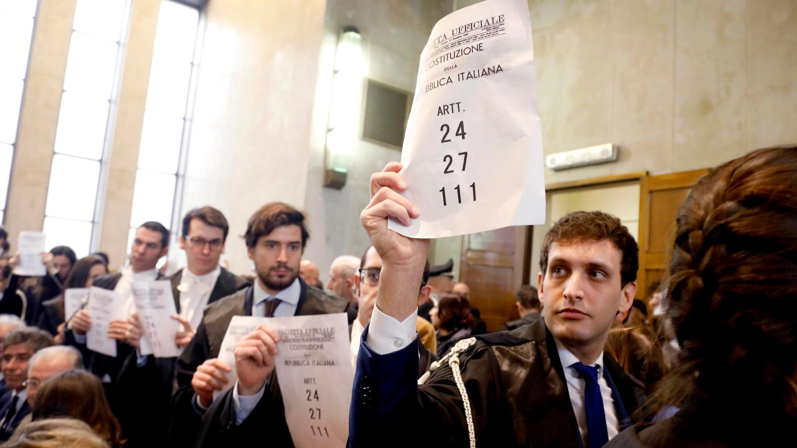 Milano, inaugurazione anno giudiziario: avvocati in protesta