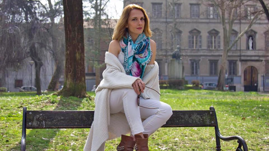  La fashion blogger Margaret Dallospedale