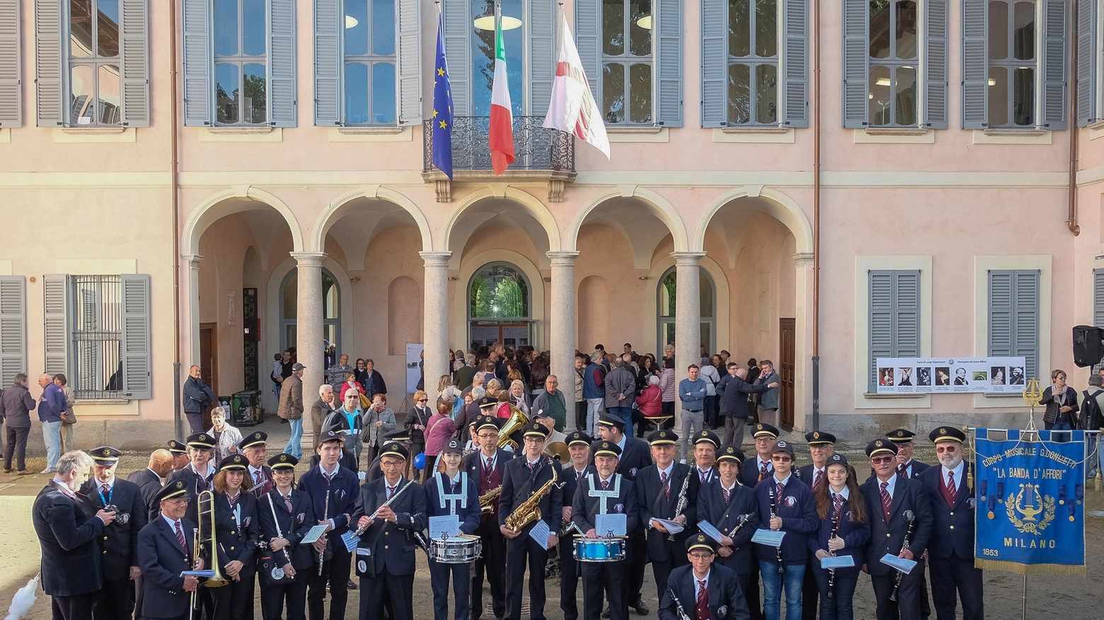 Villa Litta Modignani. Cerimonia di inaugurazione dopo il restyling (Foto Newpress)