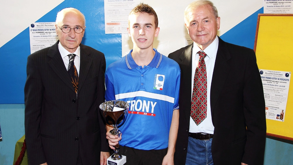 Il 19enne crenasco Mattia Visconti con la maglia azzurra