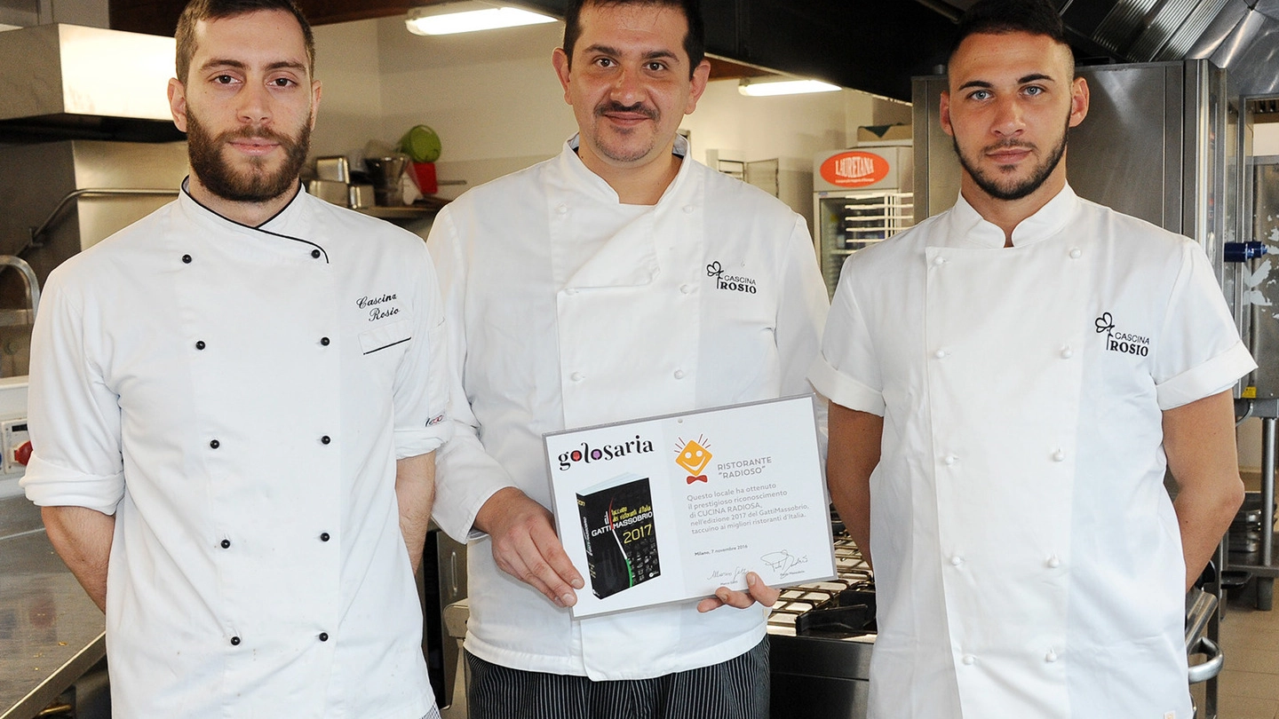 Marco Ranzani con gli chef Lucini e Salis