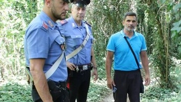  Il sopralluogo dei carabinieri nei boschi