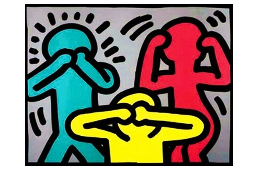 Keith Haring, See No Evil