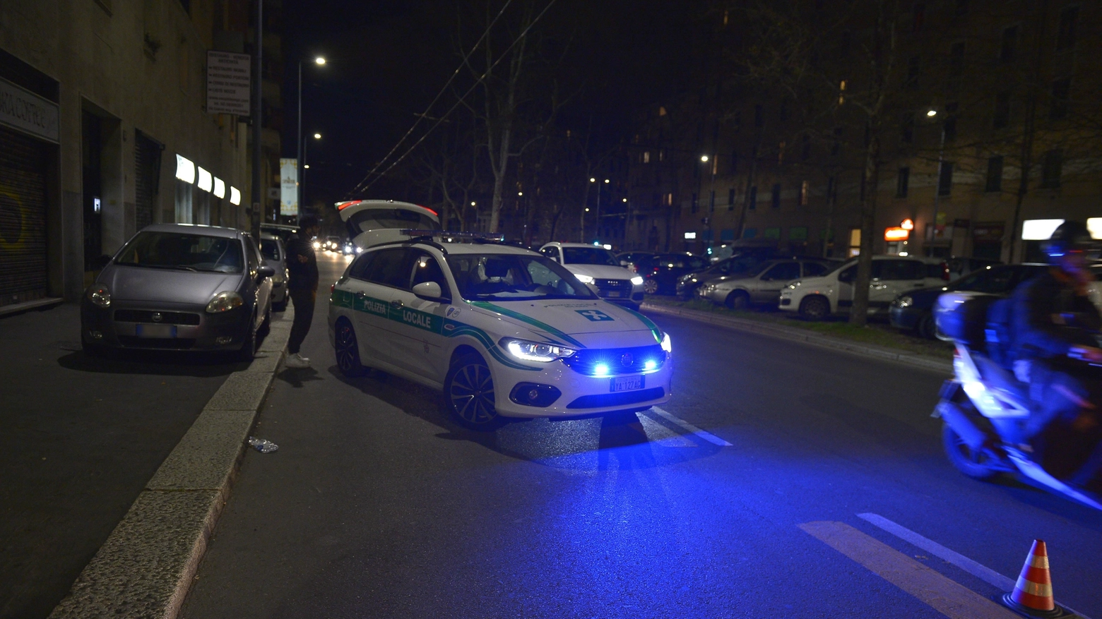 La Polizia locale di Milano in una foto di repertorio