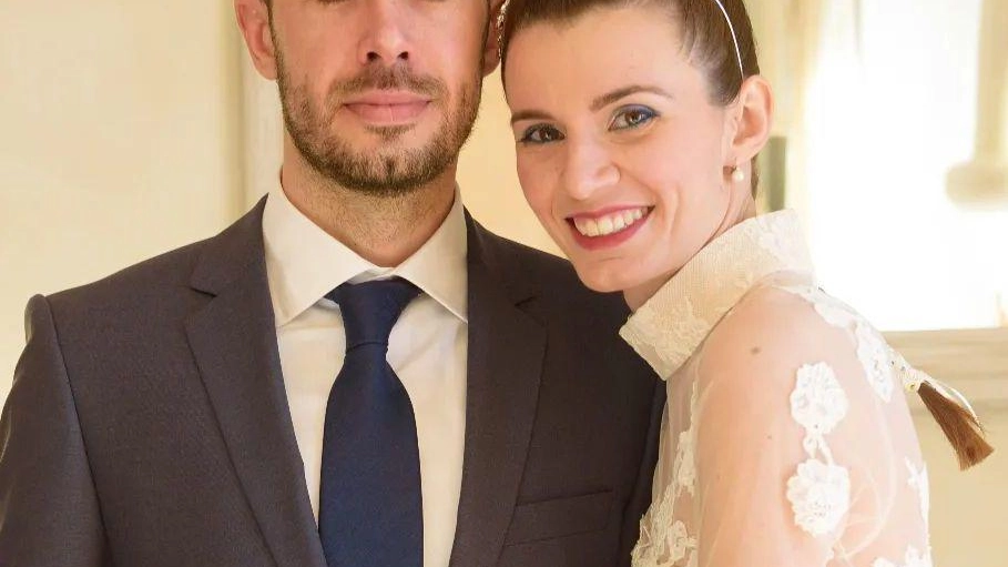 Alberto Scagni, 42 anni, e la sorella Alice, 34, il giorno del matrimonio della vittima
