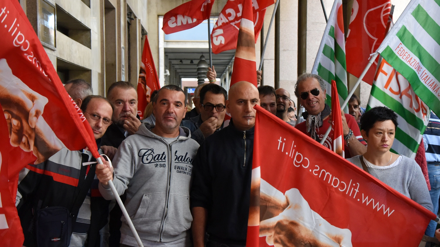 Protesta lavoratori del Bianchi di Gazzada-Schianno