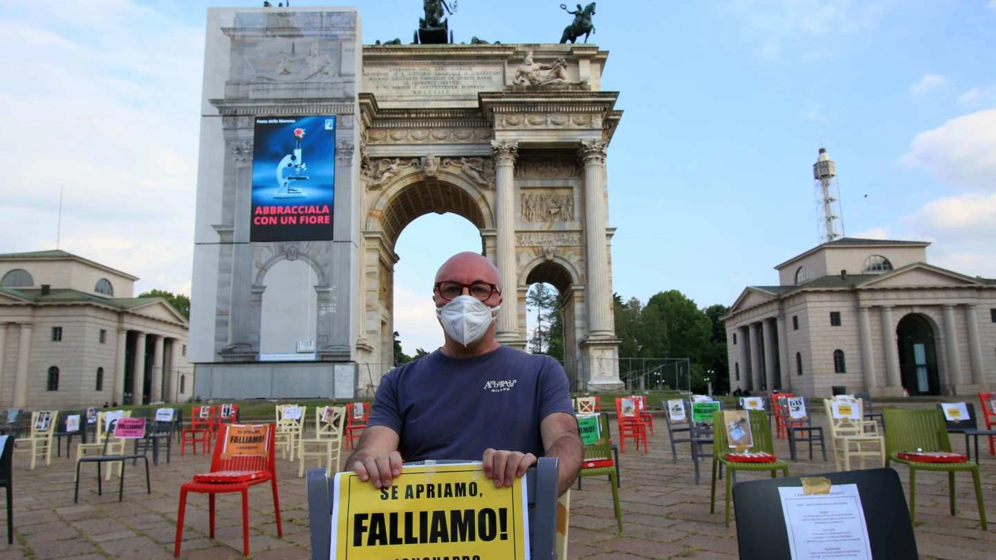 Protesta del 6 maggio del ristoratore Paolo Polli