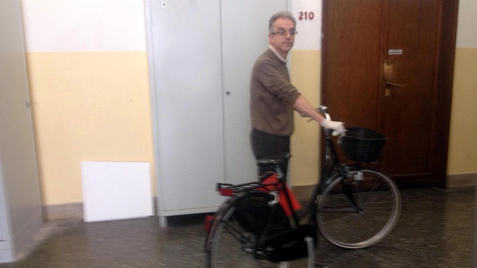 La bicicletta posta sotto sequestro e portata in Tribunale