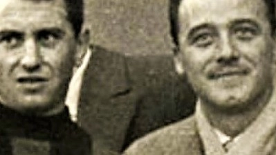 Ferdinando Valletti (a destra), con un compagno del Milan
