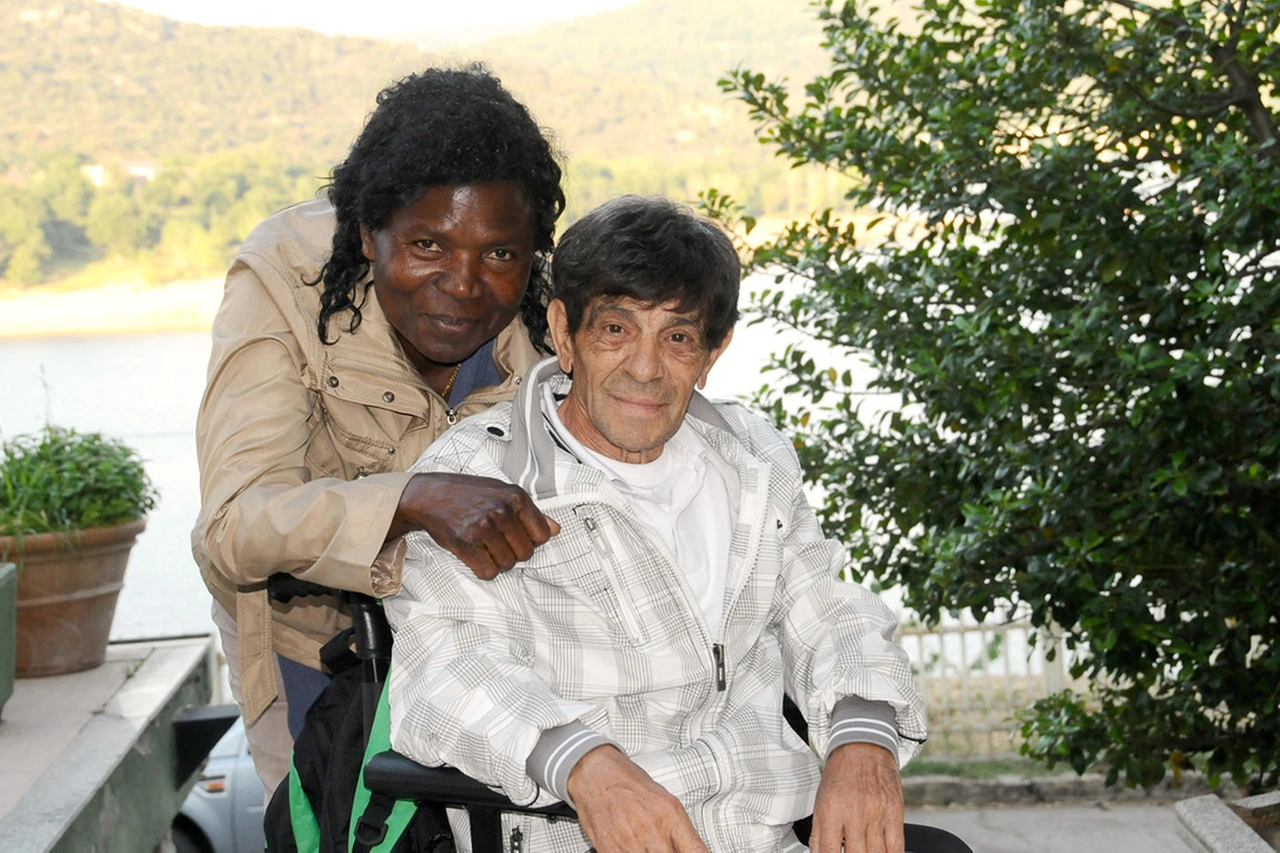 Un'immagine di Angelo Licheri con la moglie Mary