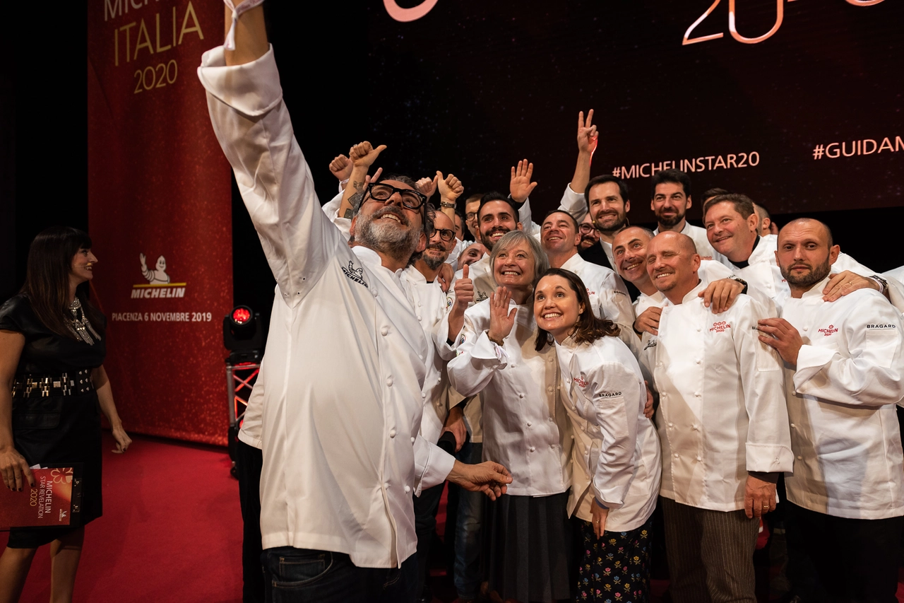 Un selfie per i nuovi stellati