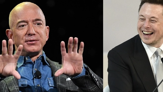 Jeff Bezos ed Elon Musk