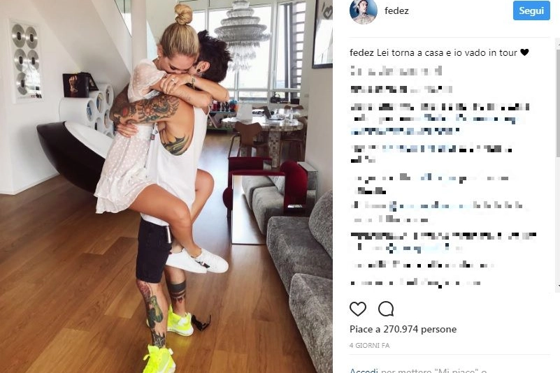 Chiara Ferragni e Fedez (Instagram)