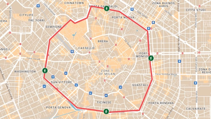 I quattro punti in cui verranno bloccati gli attraversamenti pedonali
