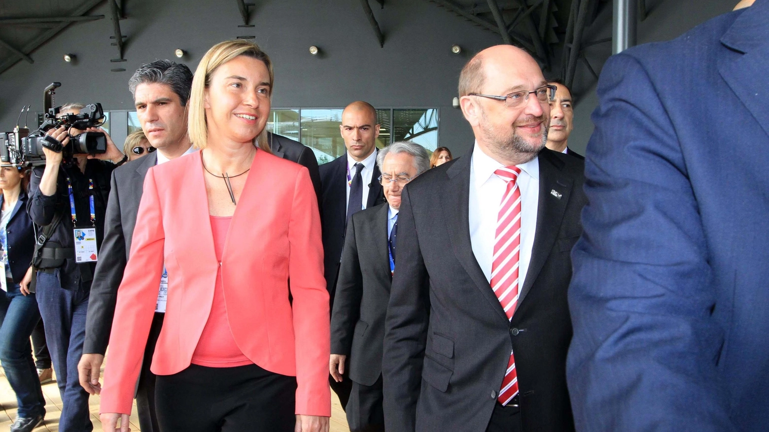 Federica Mogherini e Martin Schulz