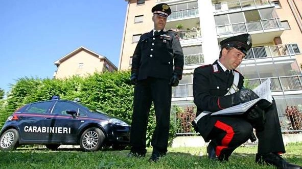 Carabinieri sul luogo dell’aggressione