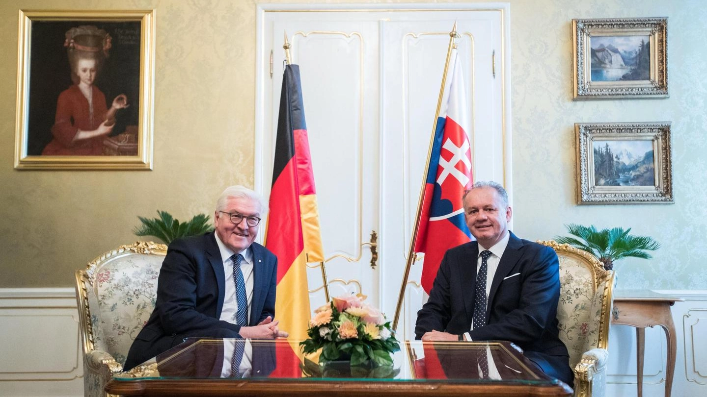 Incontro a Bratislava fra i presidenti slovacco e tedesco